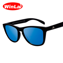 Winla Men’s Sunglasses Unisex Style Sun Glasses Women Original Brand Designer Summer Style Square Shade UV400 12 Colors With Bag
