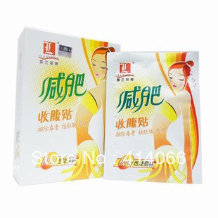 free shipping 7 pcs lot Rapidly burning fat Weight loss stomach slimming mask slimming sticker Scientific