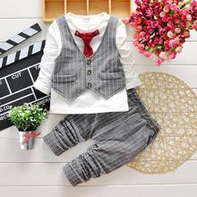 50 OFF 2015 Fashion Baby Boy Spring Clothes Gentleman Suit Toddler Boys Clothing Set Long Sleeve