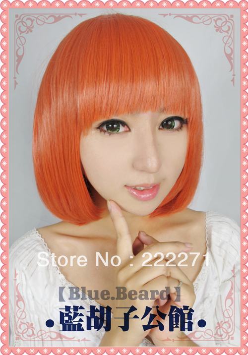 ... FREE SHIPPING Anime Uta No Prince Sama Nanami Haruka Short Orange Full Lace Cosplay Wig Costume - FREE-SHIPPING-Anime-Uta-No-Prince-Sama-Nanami-Haruka-Short-Orange-Full-Lace-Cosplay-Wig-Costume