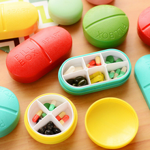 Candy Solid Cute Pill Medicine Travel Outdoor Case Storage Splitters Box Jewelry Display Cosmetic Makeup Organizer