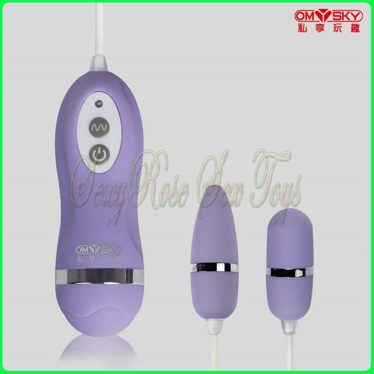 D0004 100 Waterproof 10 Speed Vibrating Double Eggs Mini Vibrator Sex