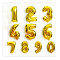 16inches Number Foil Balloons Digit Helium Ballons Birthday Decorations Wedding Air Baloons Event Party Supplies