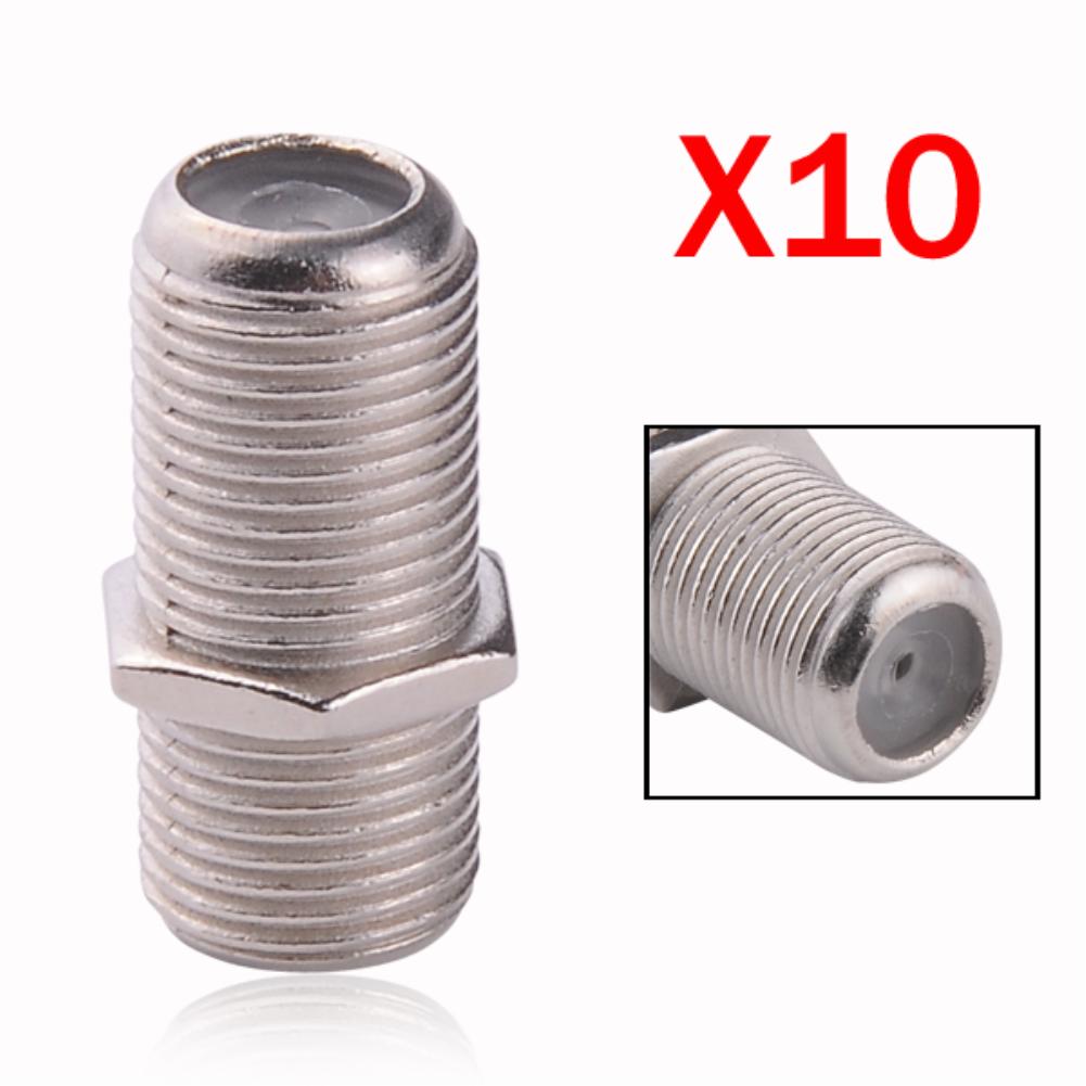 10pcs lot Wholesale F81 Barrel Connector F Type Female F Type Female RG6 RG59 Coax Cable