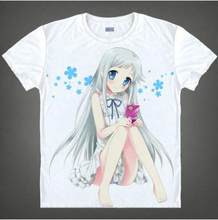 2016 Special Offer Seconds Kill Freeshipping Casual Brand Clothing Unisex Summer Japanese Anime Anohana Diy Costume T-shirt