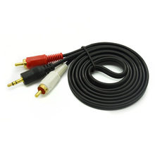 1m 1.5M 3m 5m High quality Jack 3.5mm to 2 RCA audio cable adapter male to male cabo kabel for iPod Mp3 Mp4 Player Mobile Phone