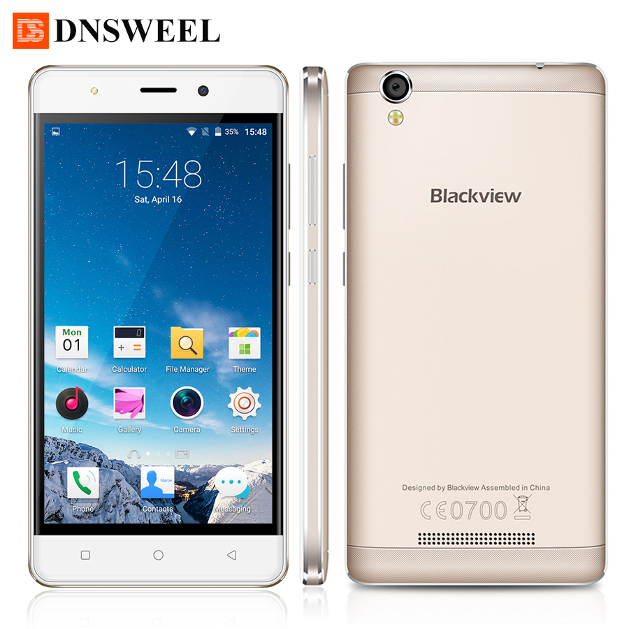 Blackview MTK6580 A8 смартфон 5.0 дюймов 1280x720 IPS HD Quad Core Android 5.1 Мобильный Телефон 1 ГБ RAM 8 ГБ ROM 8MP 3 Г сотовый телефон