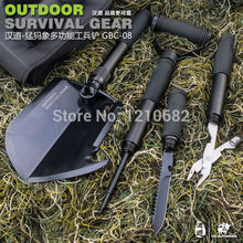 Multifunctional shovel for outdoor fishing professional camping kit sets tool garden tools survival shovel axe tactical knife