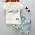 VORO BEVE 2017 Summer Children s Clothing baby Clothes Short Sleeved Cotton Suit