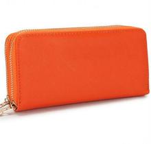 2016 New Fashion Women Double Zipper Wallets Brand Designer Women’s Wallet PU Female Purse Handbag Women’s Wallet