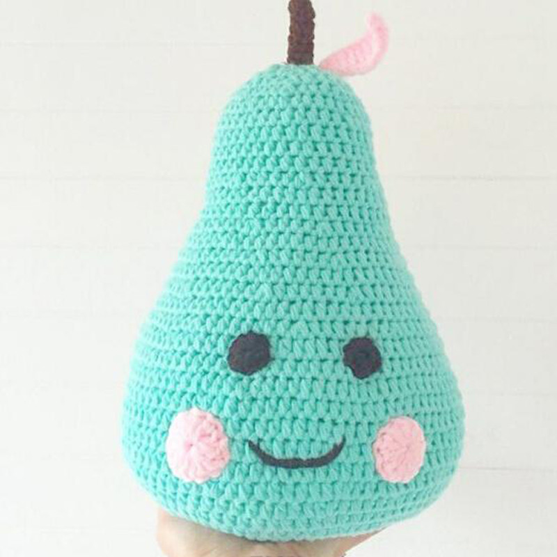 Diy Cute Baby Pear Shaped Pillow Hand Knitted Pillows Cushions