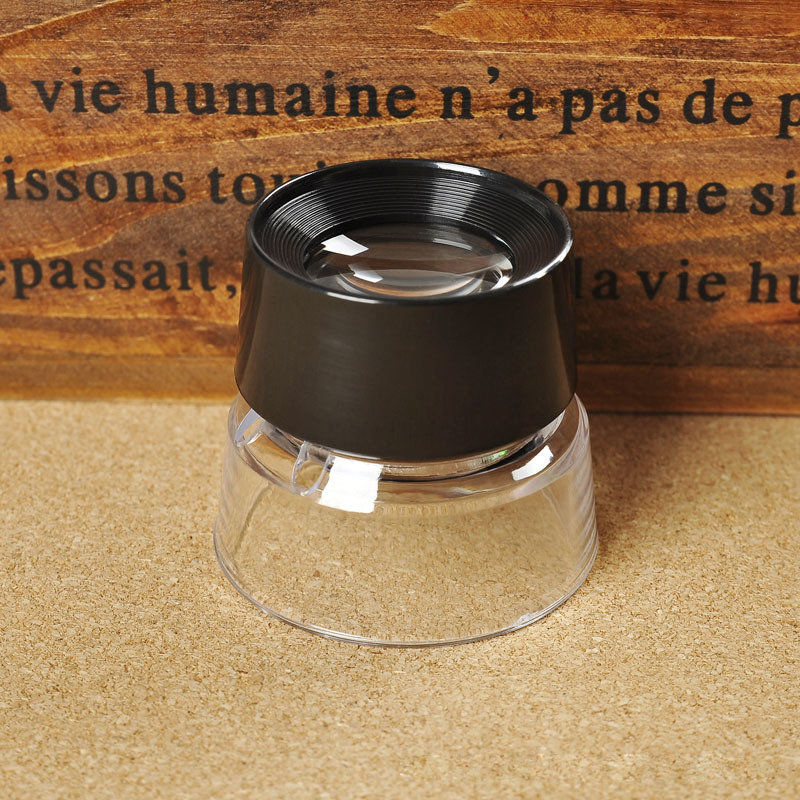 10 times the cylinder type optical magnifier plastic barrel HD desktop magnifier 17136
