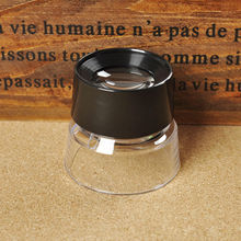 10 times the cylinder type optical magnifier plastic barrel HD desktop magnifier 17136