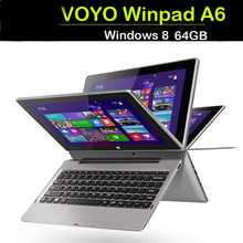 S01058 VOYO A6 Z3735D Quad Core Tablet PC Windows 8 10.1” IPS Screen Tablets 2G RAM 64G ROM Bluetooth Dual Cameras Wifi FS