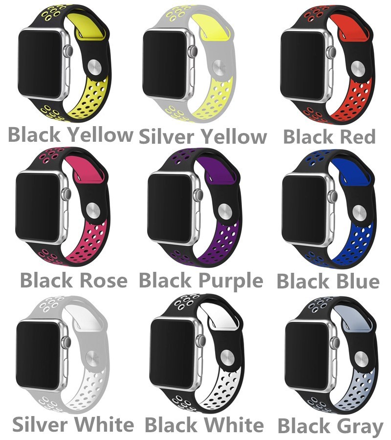 red and black nike apple watch band