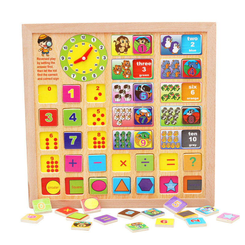 FreedeliveryChildrenseducationalwoodentoyspuzzlemathematics
