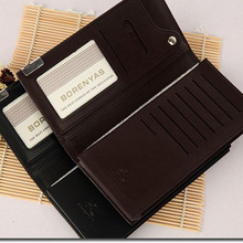 Fashion Solid long standard designer wallet men PU material brand wallets men interiorslot pocket purse card