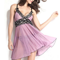 Sexy Underwear Deep V neck Spaghetti Strap Transparent Mesh Sleepwear Nightdress Enjoy Sex Dress Thongs Chemises