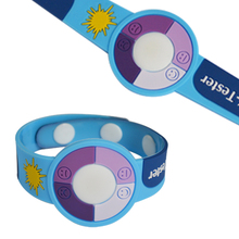 Envío gratis! prueba UV regalo 10 unids/lote PFT-305 UV reloj pulsera a prueba los rayos ultravioleta UV tester mejor regalo a skin protect