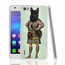 22909 Scottie Dog Kilt scottish terrier Animal cell phone Cover Case for huawei honor 3C 4A 4X 4C 5X 6 7 8 V8 Y6