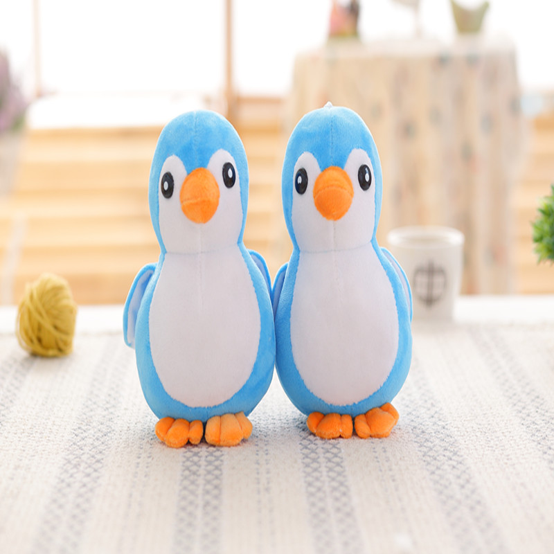 penguin stuffed animal blue