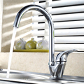 BECOLA Free shipping Swan hot and cold water kitchen faucet Single handle single hole brass mixer