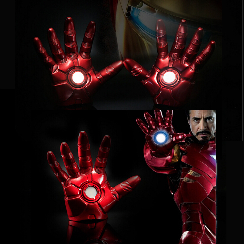 Фотография 1:1 The Avengers Iron Man Updated Gauntlet Glove LED Light Left Right Hand New with retail box