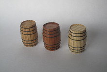Clásico barco de vela de madera montar kit de piezas de repuesto sólido barril de madera 2 unids/set