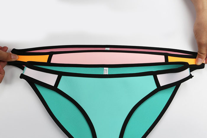 2015 New Fashion Sexy Women Swimsuit Neoprene Bikini Triangl Top Quality Vintage Push Up Biquini Bath Suit Free shipping (4)