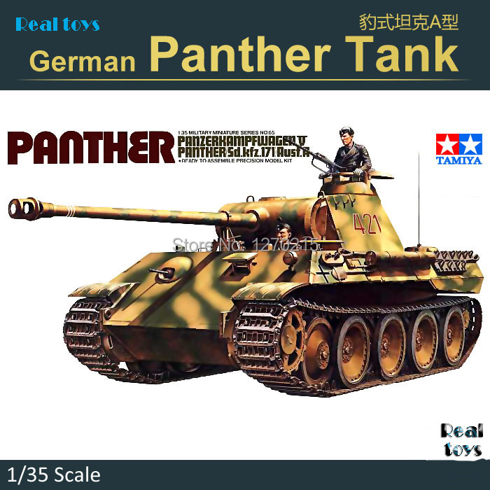 Free shipping! TAMIYA MODEL 1/35 SCALE Assembled military models #35065 German Panther Ausf.A plastic model kit