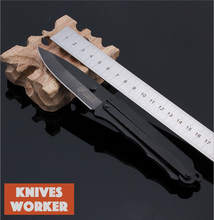 Sr Columbia cuchillo de hoja fija cuchillo mecánico Extra grueso negro de bolsillo cuchillos caza táctico del cuchillo de Nylon bolsa