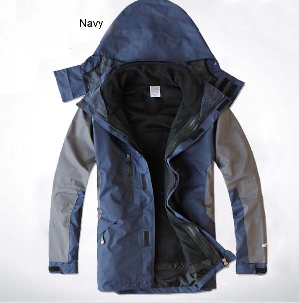 Thermal man Winter 3 in 1 Jacket men Outdoor Windproof Waterproof Fleece Coat Skiing Camping Trekking Hiking Mountaining J25