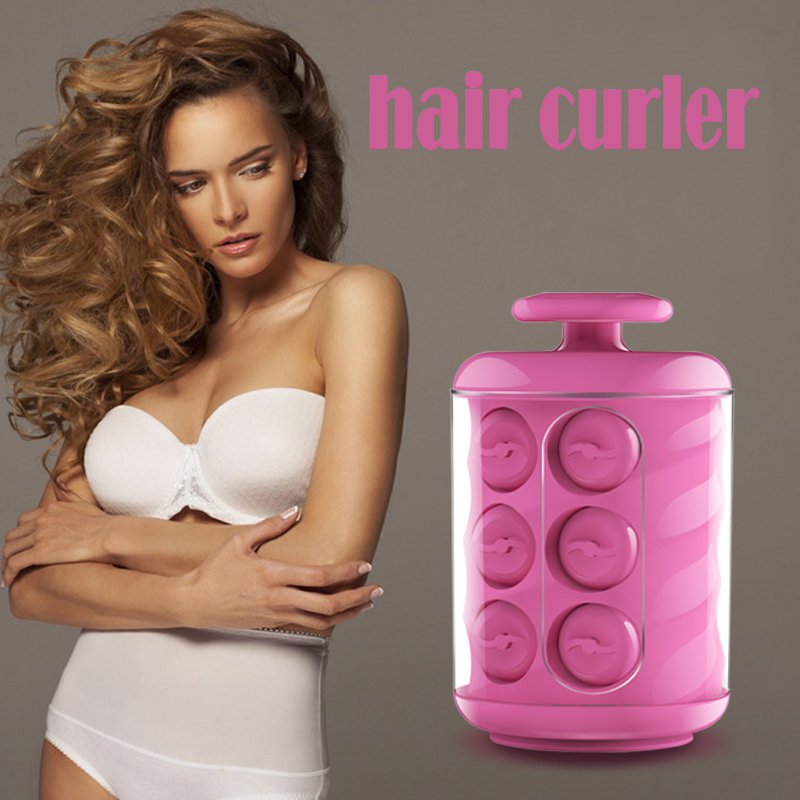 Hot Intelligent Auto Hair Curler Steam Spray Hair Care Styling Tools Ceramic Wave Hair Roller Magic Curling Iron Hair 12pcs