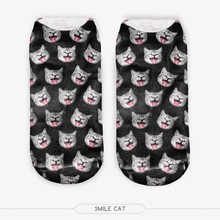 20 Colors You can choose 3D Print Animal women Socks Casual cartoon Socks Unisex Low Cut