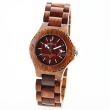 Recién llegado de japón relojes de pulsera de cuarzo con miyota 2115 movimiento relojes de madera para mujeres mejores regalos para la novia en caja de regalo