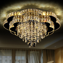 Crystal led ceiling light living room lights luxurious romantic circle bedroom lights child lighting