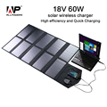 ALLPOWERS Folding Portable Solar Charger 60W Dual Output Ports Solar Panel Laptop Charger Solar Tablet Charger