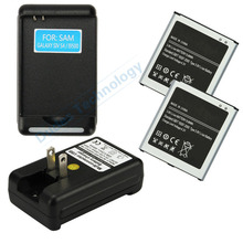 2 x New 2600mAh 3.8V Li-ion Internal Battery Replacement +Dock Charger for Galaxy S4 i9500 i9505