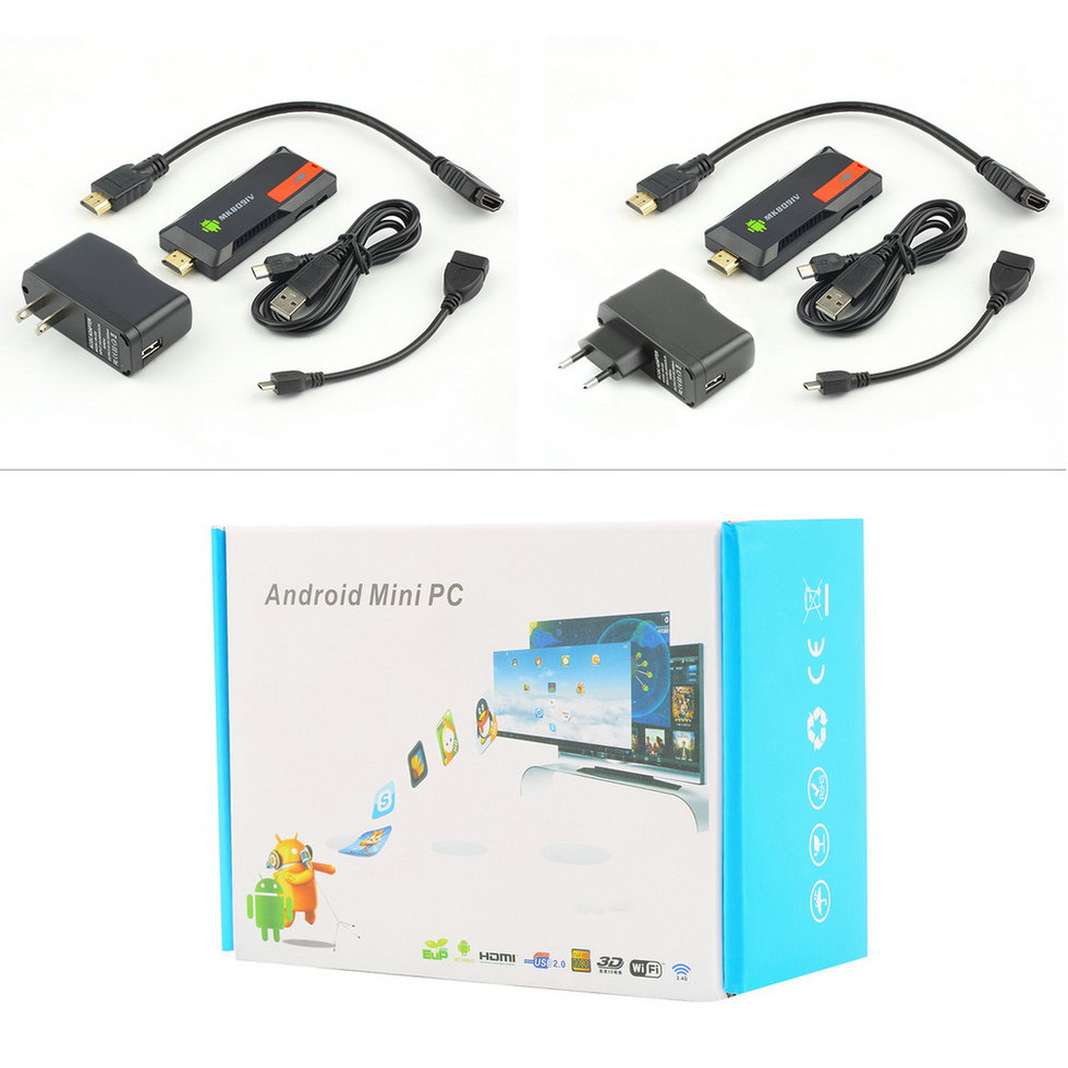 2016 MK809IV Smart TV 2GB 8GB Android TV Box Wireless HDMI Dongle for Android Mini PC Quad Core RK3188T WIFI Bluetooth TV Stick
