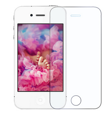 for iphone 4 4s font b screen b font protection shield safety 0 3mm tempered glass