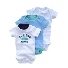 3pcs/lot Baby Boy Girl Clothes Short Sleeve 2016 Summer Baby Romper Newborn Jumpsuits & Rompers Baby Product