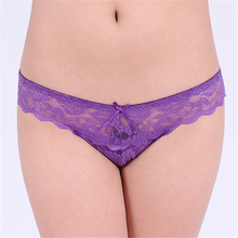 Free shipping Brand Cotton Womens Sexy Lace Thong Panties women G String underwear women underwear Sexy Thong Lace T Word Pants
