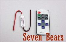 Single Color Remote Control Dimmer DC 12V 11keys Mini Wireless RF LED Controller for led Strip