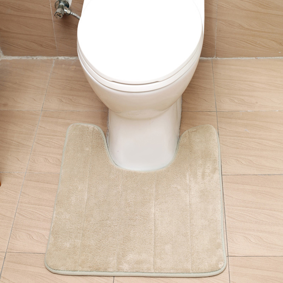 Qualität u förmige badematten weiche streicheleinheiten anti schlupf startseite bad teppich dekoration bad wc zubehör 40