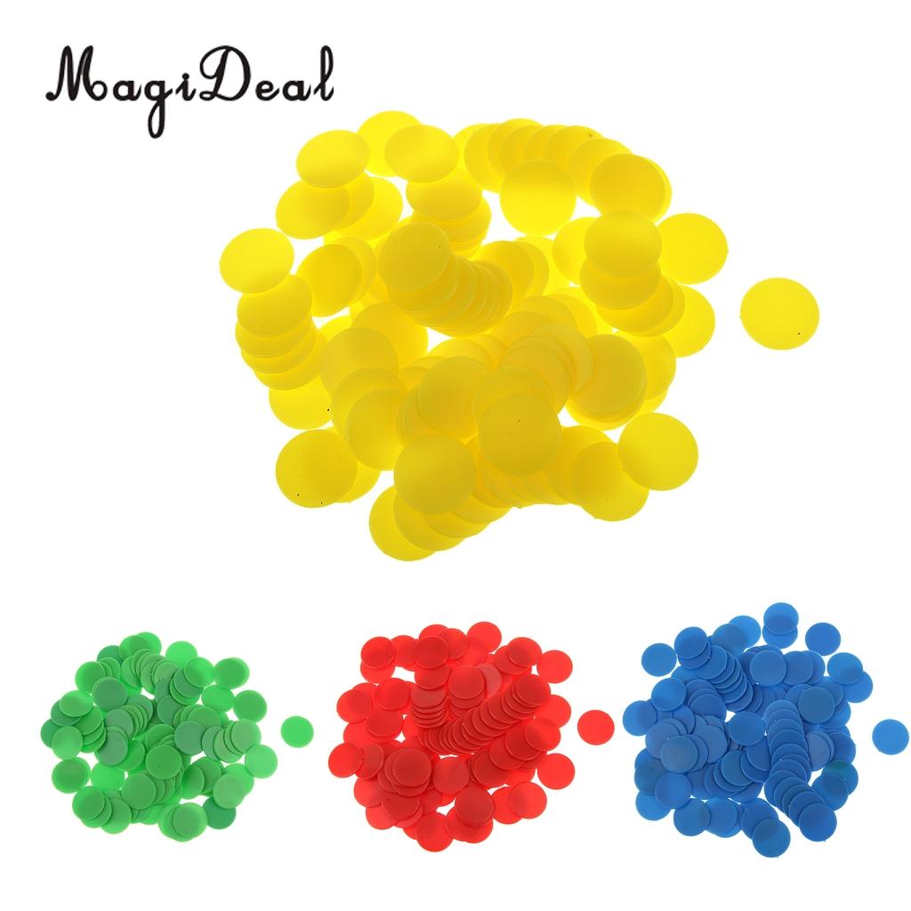 400pcs 19mm Round Board Game Counters Tiddly Winks Numeracy Teaching Chips 
