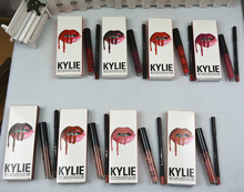 2pcs/set Kylie Lip Gloss Lipstick Kylie Jenner lip Kit & Lipliner lipgloss liquid lipstick matte kylie lip kit lip gloss