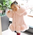 NEW FASHION CHILDREN WINTER COAT GIRL FAUX MINK FUR COAT FOX FUR COAT THICK WARM OVERCOAT