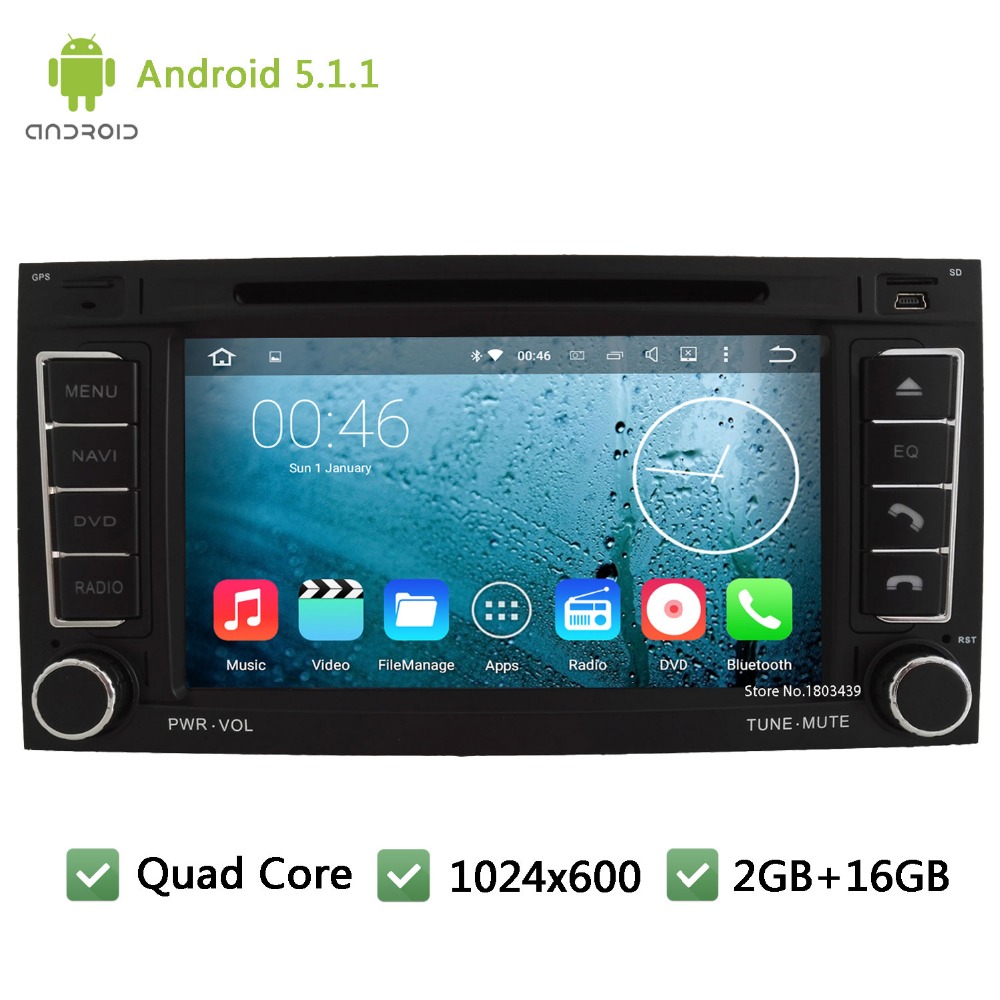 Quad Core Android 5 1 1 1024 600 font b Car b font DVD Player Radio