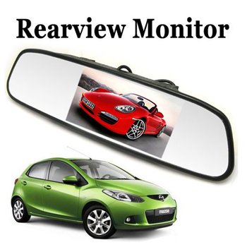 [ Продажа ] Univeral 4.3 дюймов цветной TFT LCD дисплей автомобилей парковка заднего вида обратный монитор зеркала для камеры