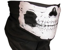 New Halloween Skull Skeleton Outdoor Motorcycle Bicycle Multi function Headwear Hat Scarf Half Face Mask Cap